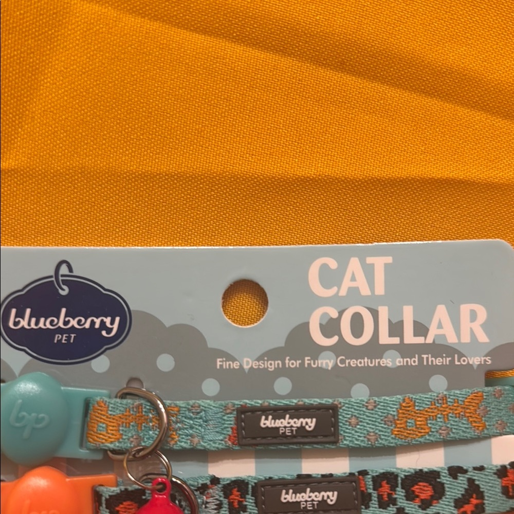 Blueberry Pet Cat Collar Set